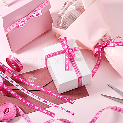 5 рулон 5 стиля полиэстеровая волна/лента с принтом для осведомленности о раке груди OCOR-PH0004-22