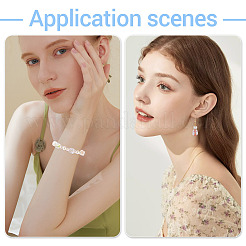 14 шт. 7-х цветные бусины ручной работы из фольги в технике лэмпворк&nbsp;FOIL-TA0001-06