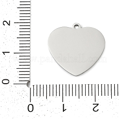 ステンレスペンダント201個  12つの星座のチャームが付いたハート  牡羊座  17.5x18x1mm  穴：1.4mm&nbsp;STAS-F316-40P-09