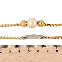 Ожерелья из нержавеющей стали 304 с цепочкой-коробкой для женщин NJEW-Z055-04G