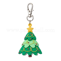 10 шт. 10 стиля рождественской тематики ПВХ пластиковые подвесные украшения HJEW-JM02316