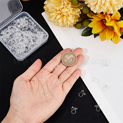 200 шт. пластиковая фурнитура для сережек-клипс&nbsp;FIND-SP0001-04