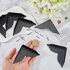 6 pièce de protection d'angle en fer pour meubles d'armoire&nbsp;FIND-CP0003-43B