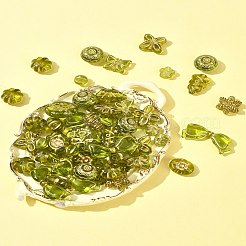 110шт 11 стиля прозрачные акриловые бусины&nbsp;OACR-FS0002-07