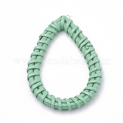 Anelli di collegamento intrecciati a mano verniciati a bastoncino / rattan&nbsp;WOVE-N007-05B