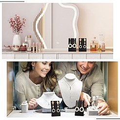 Акриловый дисплей серьги стойки&nbsp;EDIS-WH0029-15A-WH