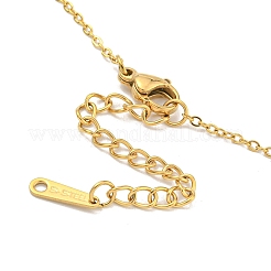 Ионное покрытие(ip) 201 нержавеющая сталь кристалл стразы ожерелья NJEW-K270-22G