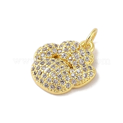 Подвески из латуни с покрытием из прозрачного кубического циркония&nbsp;KK-S380-07G