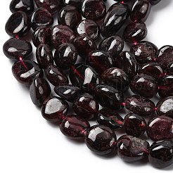 Гранат природный бисер нитей G-B161-B11