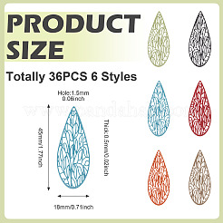 36 шт. подвески из нержавеющей стали 430&nbsp;STAS-TA0005-38