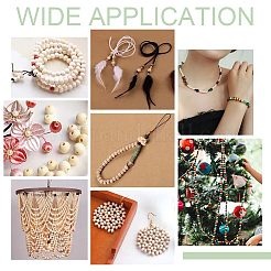 5000 шт. натуральные необработанные деревянные бусины&nbsp;WOOD-GA0001-76