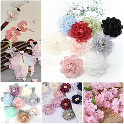 Noyau de fleur artificielle en plâtre avec cordon en coton&nbsp;DIY-WH20007-36A-02