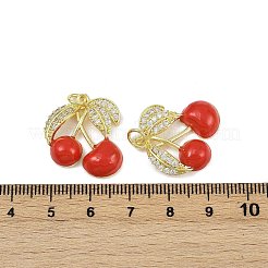 Латунные микро проложить кубического циркония подвески&nbsp;KK-H072-11B-G02