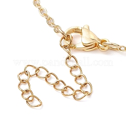Ensembles collier et bracelet à maillons en verre de fleur de prunier&nbsp;SJEW-JS01293-02