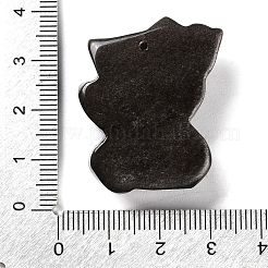 Подвески из натурального серебристого обсидиана&nbsp;G-G098-06