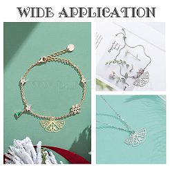 8 шт. подвески из нержавеющей стали 201 двух цветов&nbsp;STAS-DC0007-01