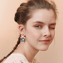 35 Stück 7 Farben Acrylperlenrahmen&nbsp;SACR-CA0001-21