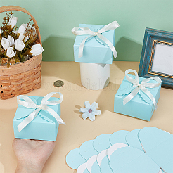 Boîtes cadeaux carrées pliables en papier&nbsp;CON-WH0001-76B-04