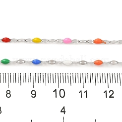 Цепи овальные с эмалированными звеньями из нержавеющей стали 304 CHS-G037-01P