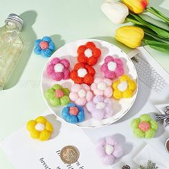 14 шт. 7 цвета шерсти для валяния цветов DIY-FG0003-06