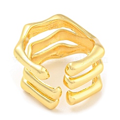 Стойка покрытие латунь череп открытые манжеты кольца RJEW-Q784-02G