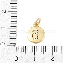 Ciondoli in ottone zirconi chiari micro pavé&nbsp;CU-CBA56CE-12G-B