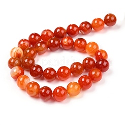 Натуральный полосатый агат / полосатые агатовые бусы G-G582-C