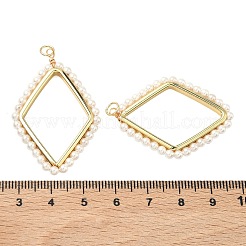 Подвески из АБС-пластика с жемчугом&nbsp;KK-H259-03G