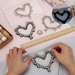 4 шт. 2 стиля стеклянных страз PATC-FG0002-71