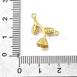 Латунные микро проложить кубического циркония бусы KK-D295-11G