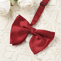 1 шт. полиэстеровый искусственный шелк галстук-бабочка для жениха&nbsp;AJEW-SP0003-31B