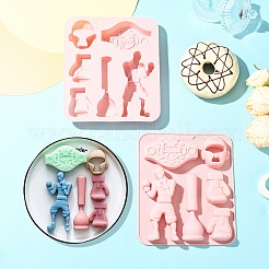 2 шт. силиконовые Молды на тему бокса для поделок своими руками&nbsp;ST-CJ0007-83