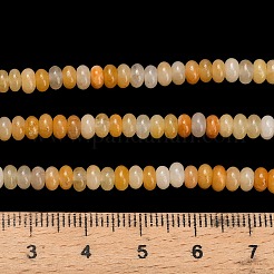 Природный Топаз нефрита бисер нитей G-L635-A16-4x2mm