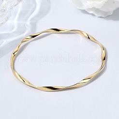 Витые браслеты из нержавеющей стали 304 для женщин&nbsp;BJEW-D408-06G