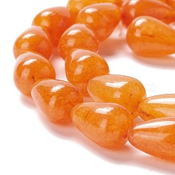 Natürliche weiße Jade perlen Stränge&nbsp;G-O029-07A-08