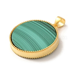 Покрытие стойки 925 подвеска из натурального малахита с паве из стерлингового серебра&nbsp;G-K352-01G