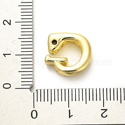 Cremagliera in ottone placcatura perline zirconi&nbsp;KK-L210-008G-G
