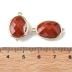 Подвески-подвески из натуральной красной яшмы с огранкой в форме овала&nbsp;G-H323-02G-05