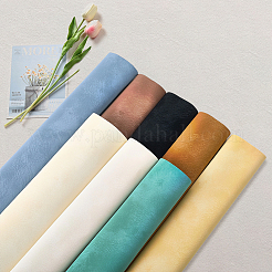 7 шт. 7-х цветная матовая ПВХ-ткань под кожу DIY-CL0002-20B