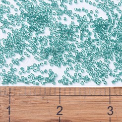 MIYUKIデリカビーズ  シリンダー  日本製シードビーズ  11/0  (db1228) 透明なカリビアン ティールの光沢  1.3x1.6mm  穴：0.8mm  約2000PCS /ボトル  10 G /ボトル&nbsp;SEED-JP0008-DB1228