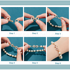 Проложить латунный прозрачный кубический цирконий над застежками&nbsp;FIND-WH0156-22G