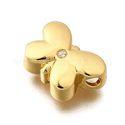 Латунные микропаве из прозрачного кубического циркония KK-B136-10G-06