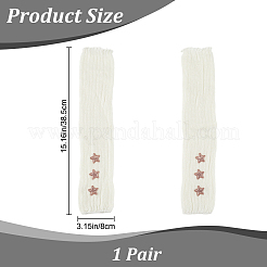 Вязаные гетры из шерстяной пряжи&nbsp;AJEW-WH20004-28C