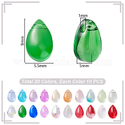 200шт 20 цвета бусины лэмпворк ручной работы LAMP-GA0001-11