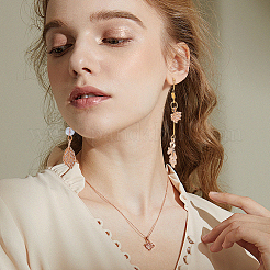 Набор для самостоятельного изготовления украшений в форме листа KK-AR0003-82