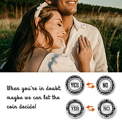 2 шт. 201 памятные монеты из нержавеющей стали AJEW-UN0002-34A