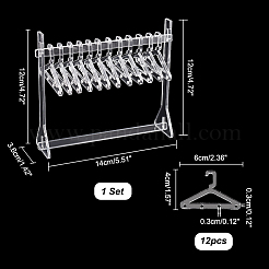 1 комплект прозрачных акриловых подставок для сережек&nbsp;EDIS-PH0001-55A