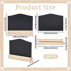 20 doppelseitige Holztafel&nbsp;AJEW-UN0005-40