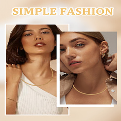 1 шт. 4 мм латунные плоские цепочки-змейки для женщин и мужчин&nbsp;NJEW-LP0001-29