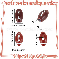 4 пакетик 2-х видов непрозрачных акриловых европейских бусин SACR-HY0001-09